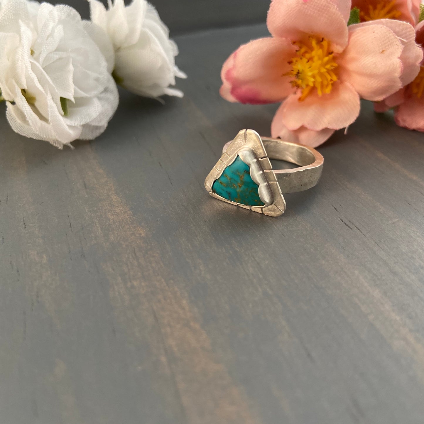 Triangle Turquoise Ring