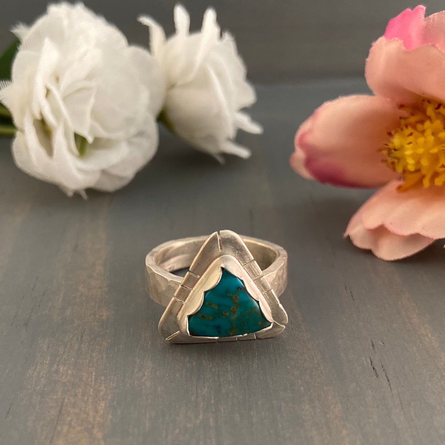 Triangle Turquoise Ring