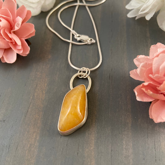 Yellow Onyx Necklace