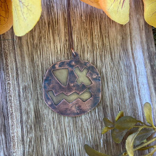 Brass + Copper Jack-o-lantern #5