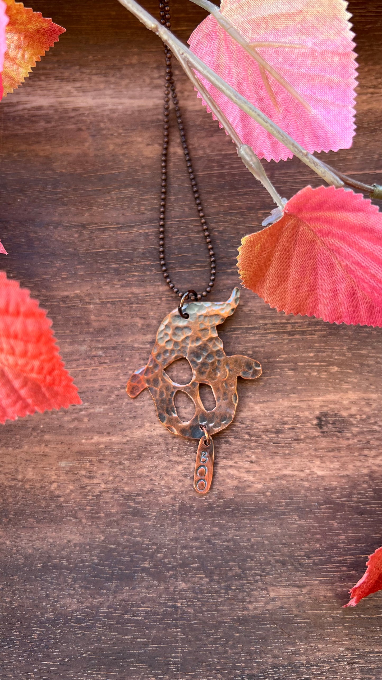 Copper Ghost Pendant #1