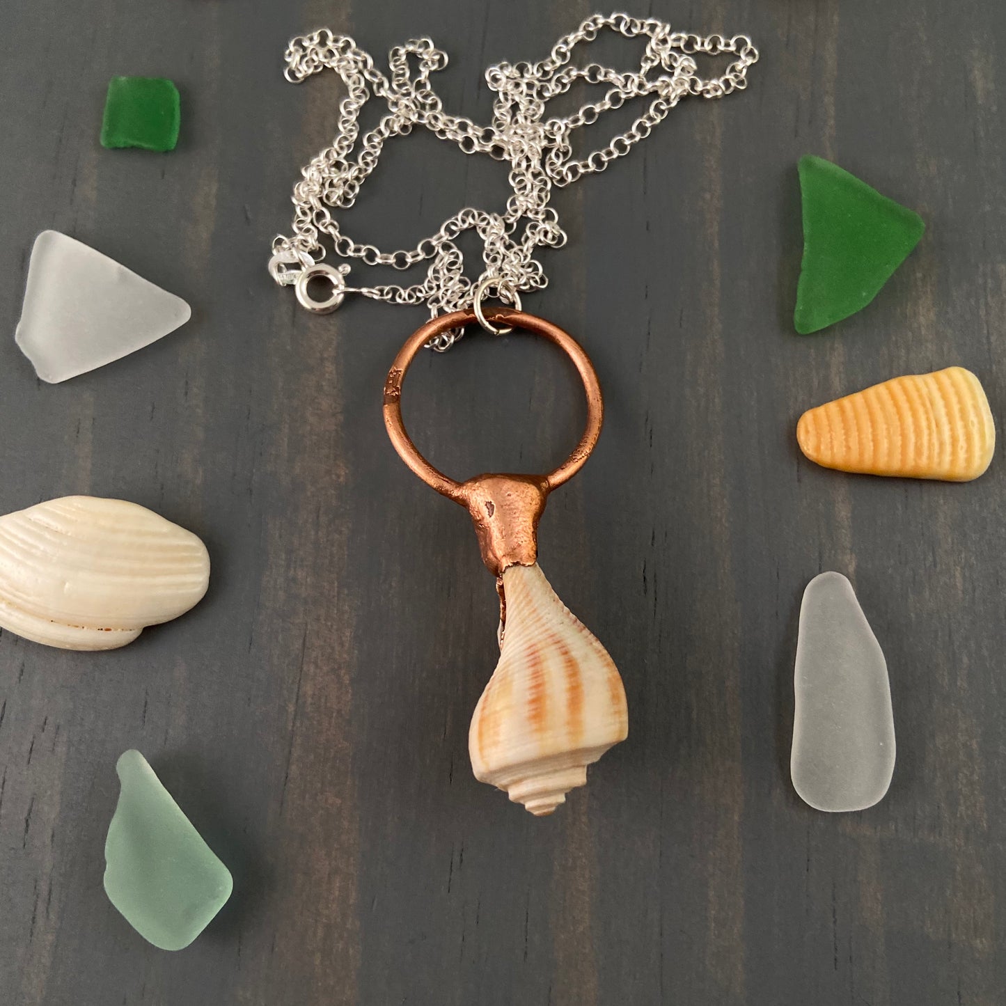 Missing Electroformed Lighting Whelk Necklace