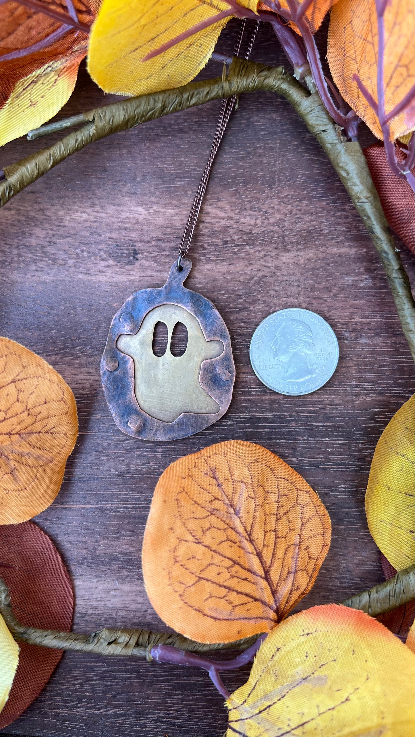 Ghost Pumpkin #4 Pendant