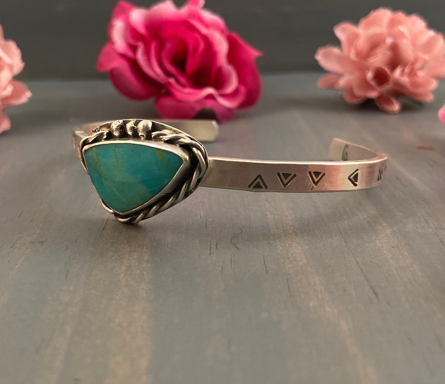 Triangle Turquoise Cuff