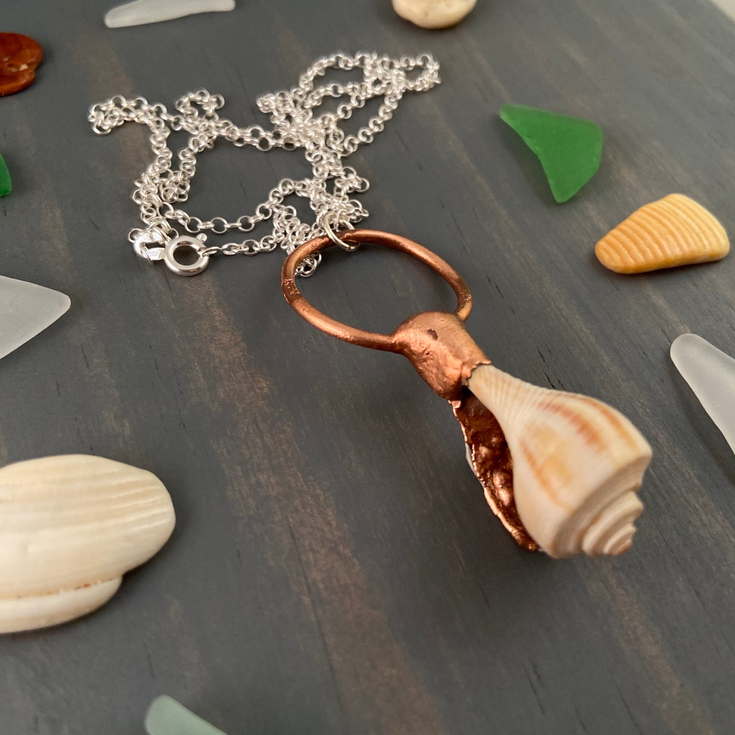 Missing Electroformed Lighting Whelk Necklace