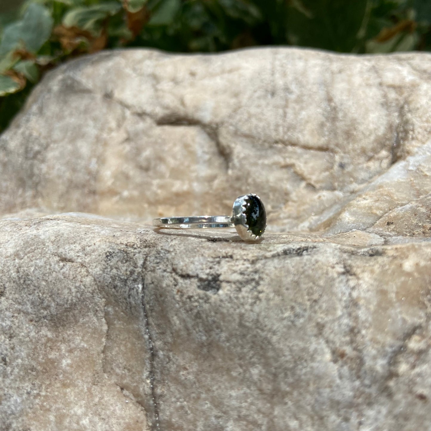 Small Green Tourmaline Ring