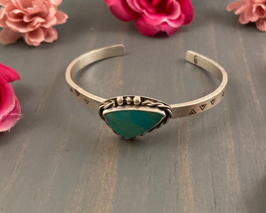 Triangle Turquoise Cuff