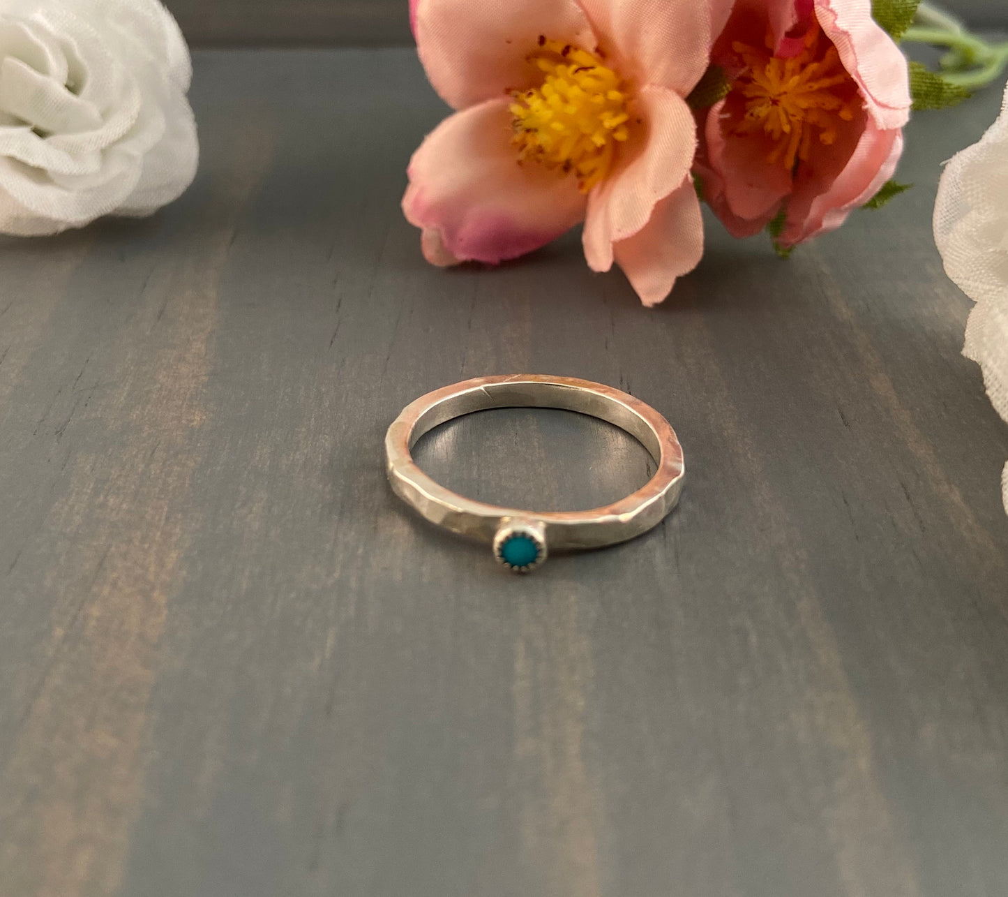 Dainty Turquoise Ring {Size 8.5}