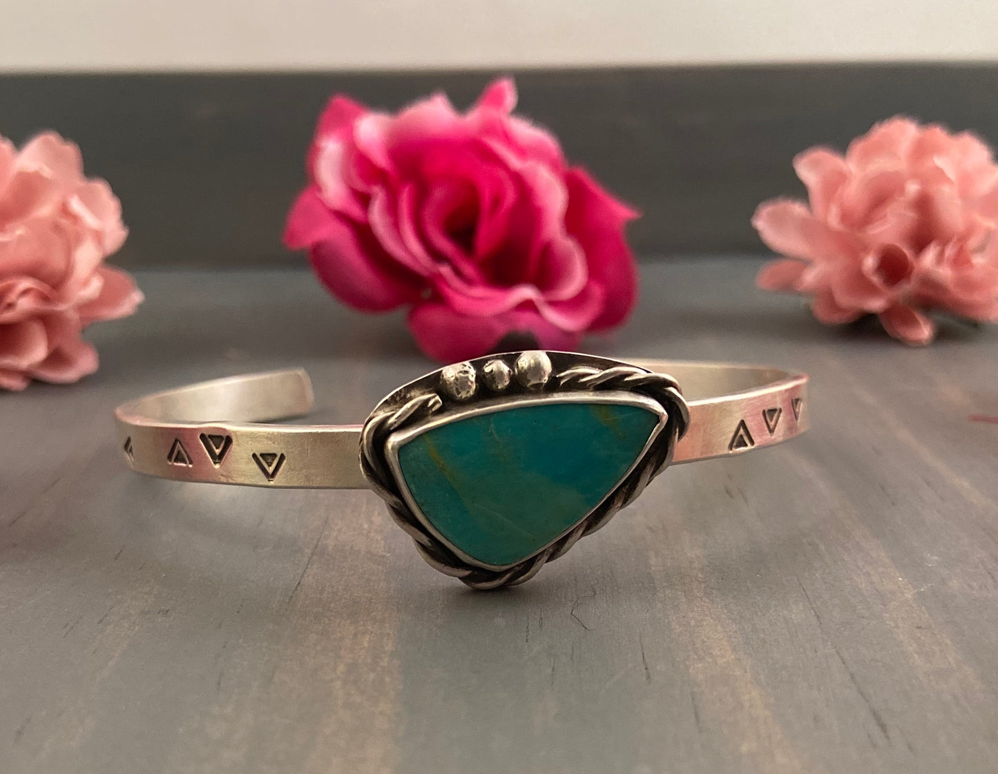 Triangle Turquoise Cuff