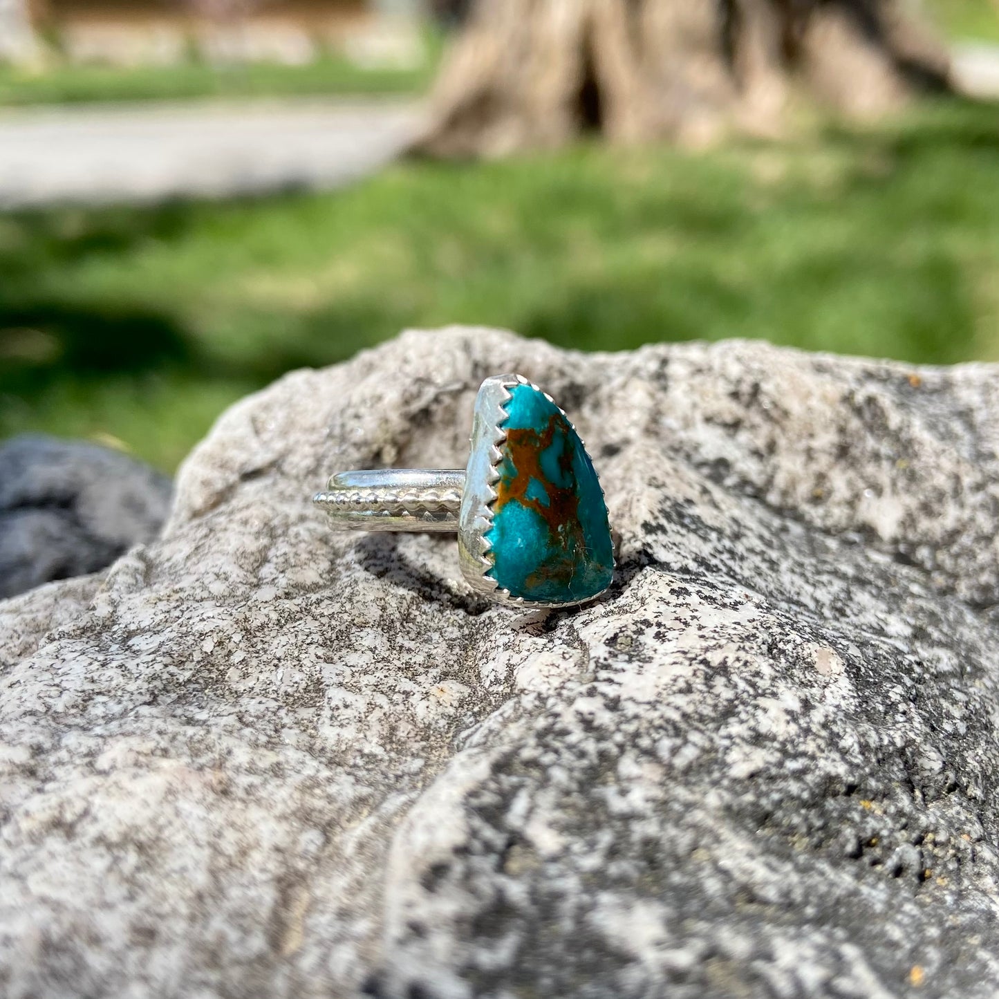 Vintage Turquoise Fin Ring