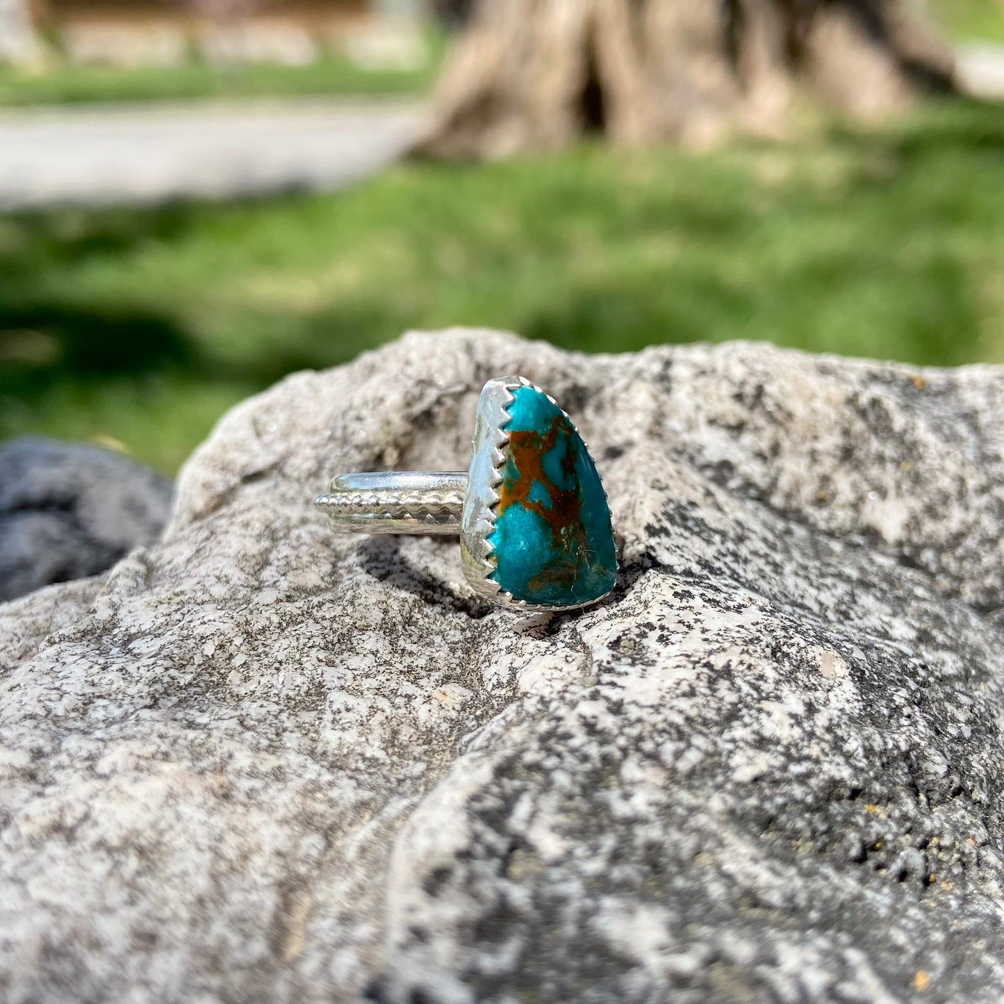 Ring Fin Color Vintage Turquoise Fin Ring – Onederful Jewelry