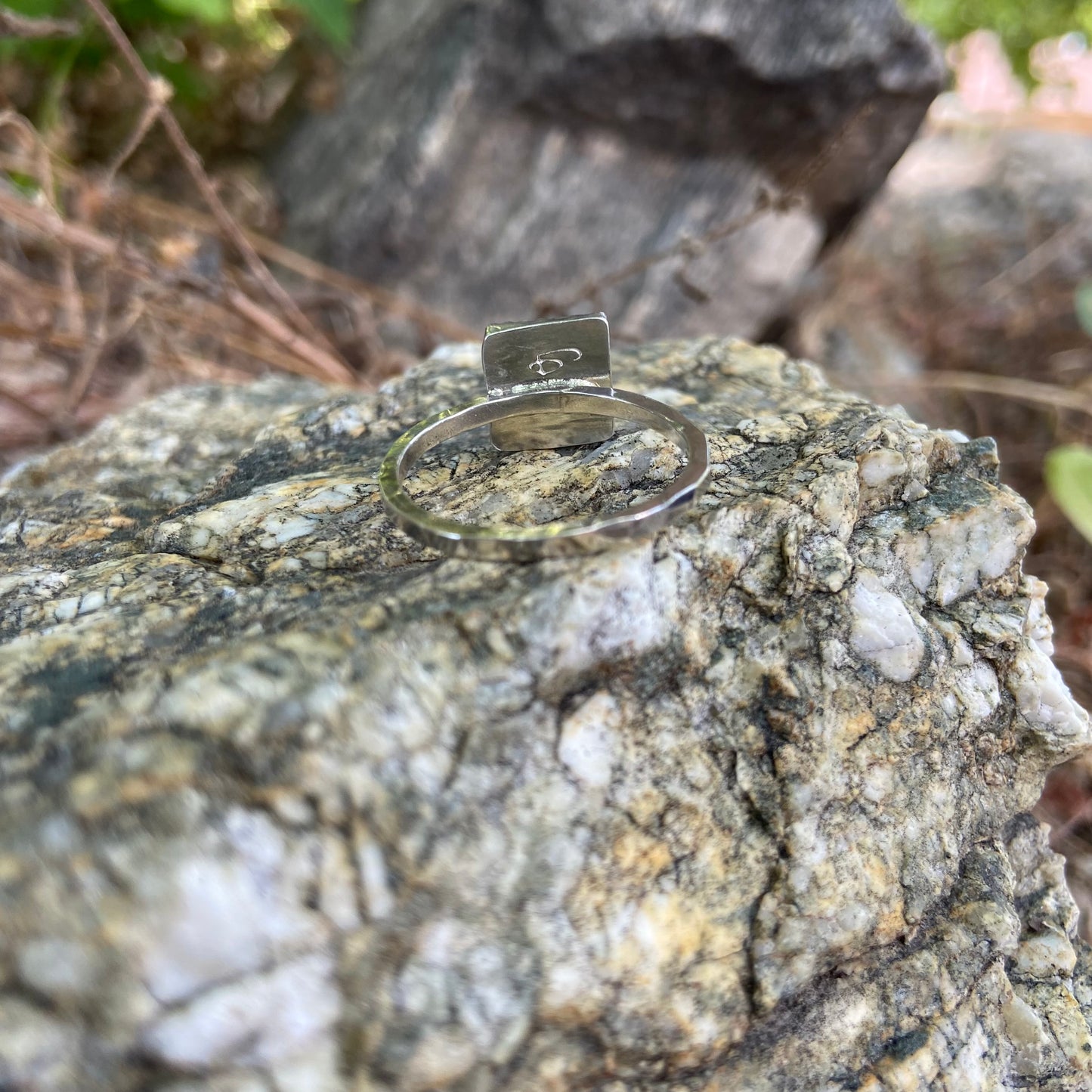 Square Labradorite Ring {Size 10.5}