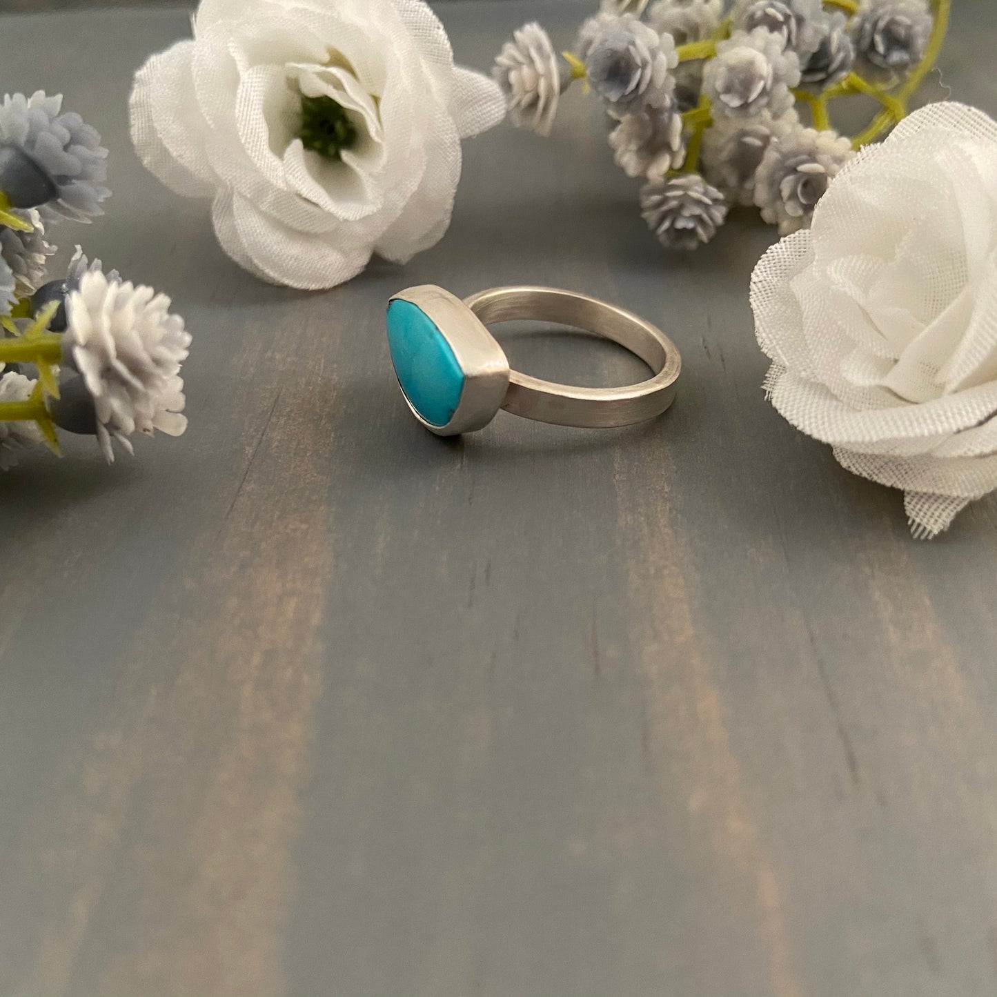 Half Circle Turquoise Ring MIA