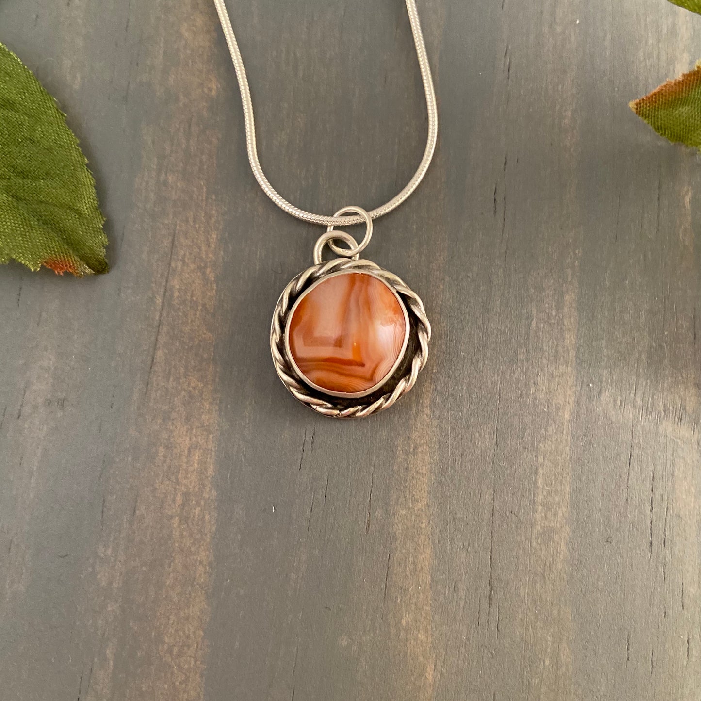 Mini Lake Superior Agate Pendant