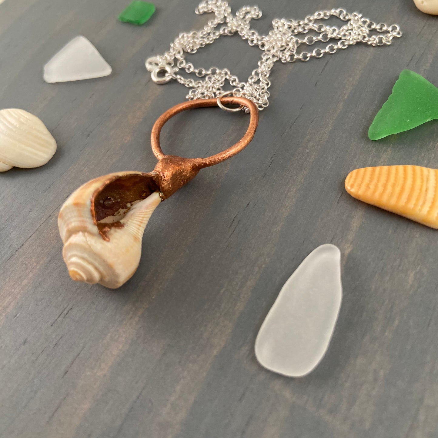 Missing Electroformed Lighting Whelk Necklace