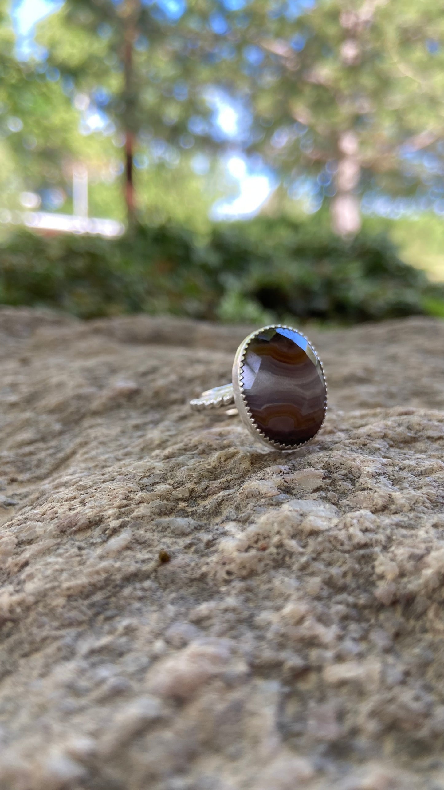 Fire Agate Ring {Size 10}