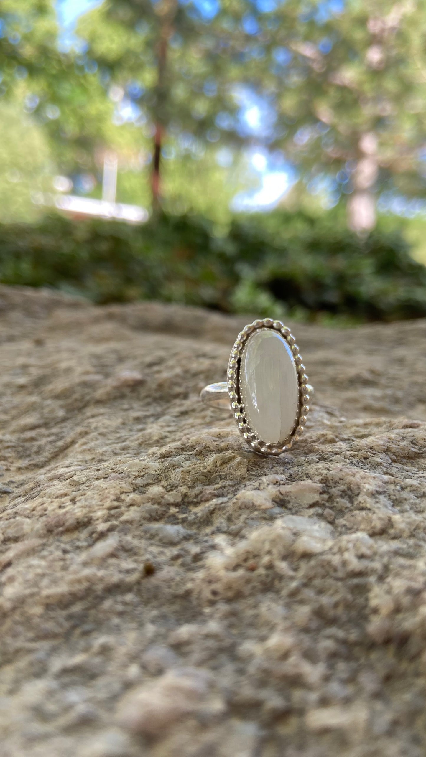 Moonstone Oval Ring