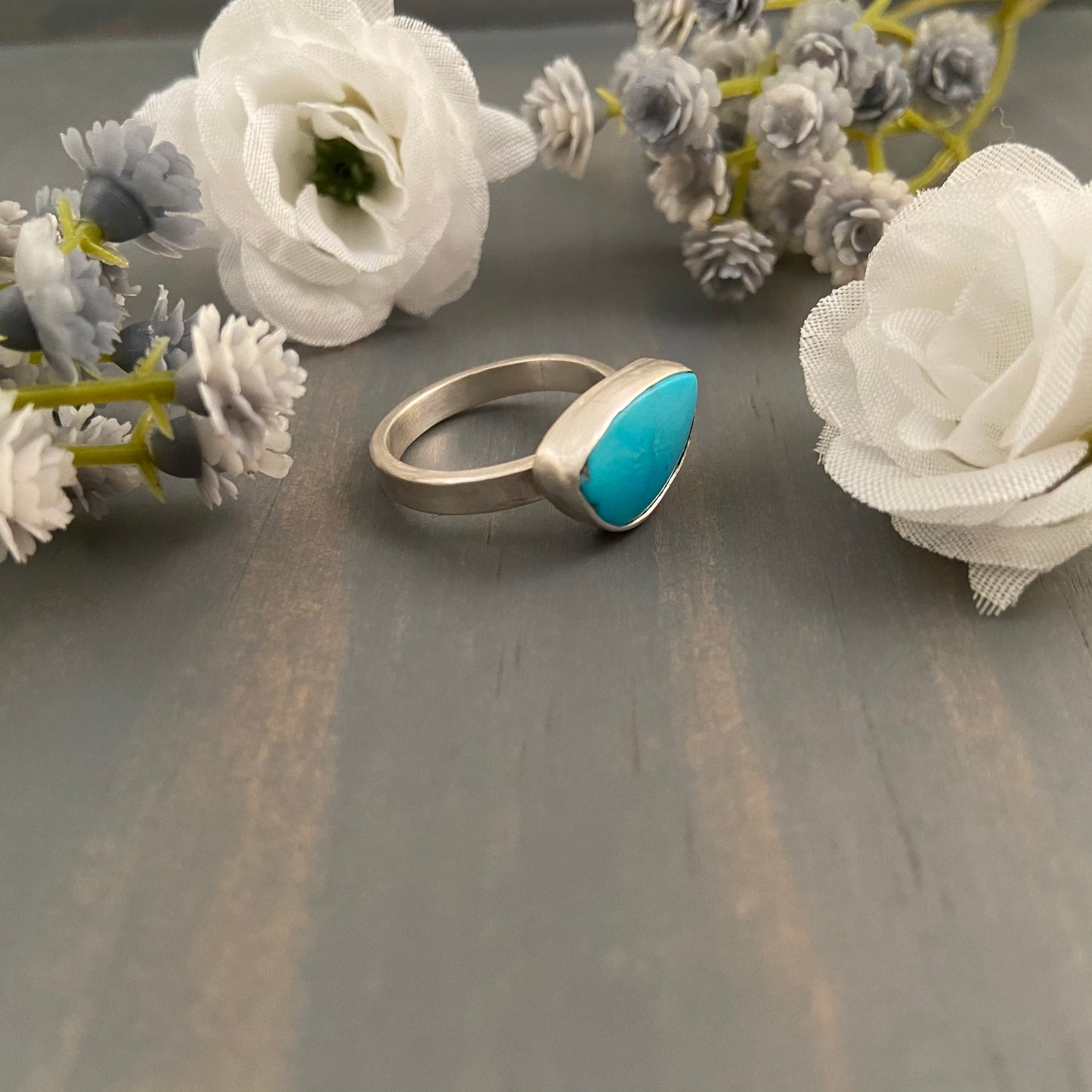 Half Circle Turquoise Ring MIA