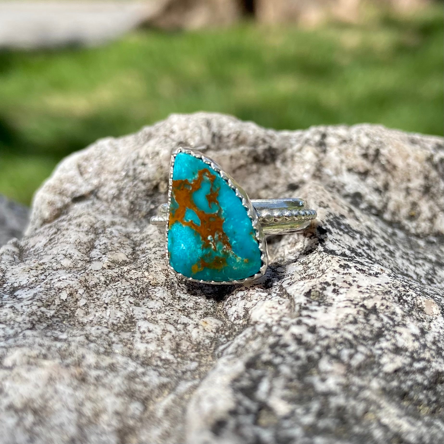 Ring Fin Color Vintage Turquoise Fin Ring – Onederful Jewelry