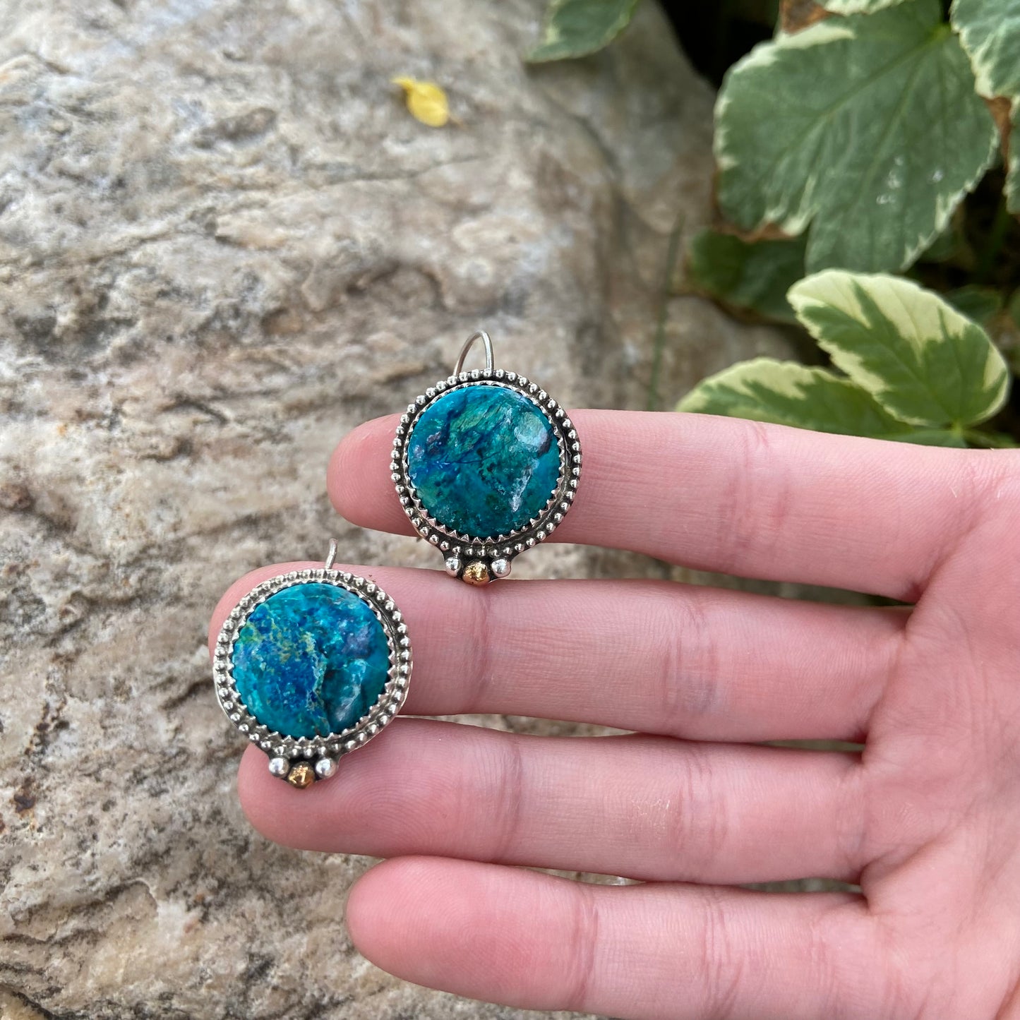 Shattuckite Earrings