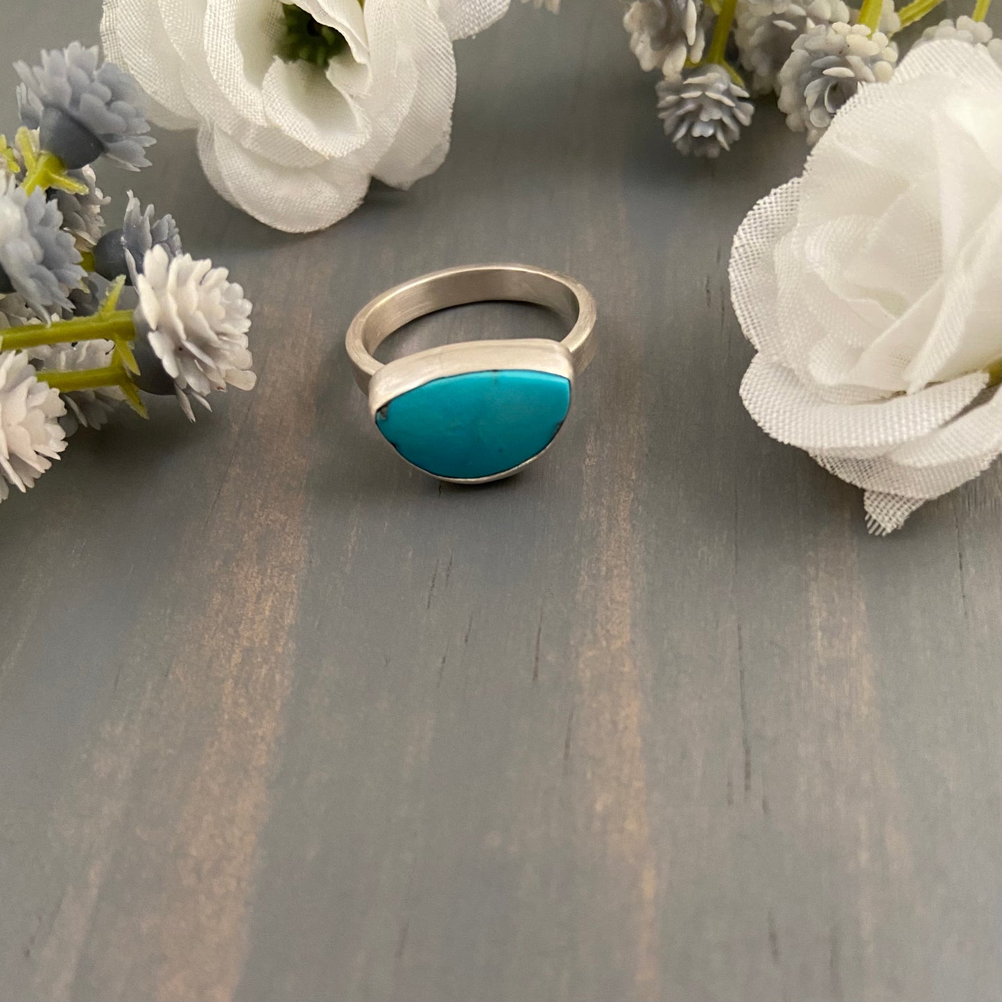 Half Circle Turquoise Ring MIA